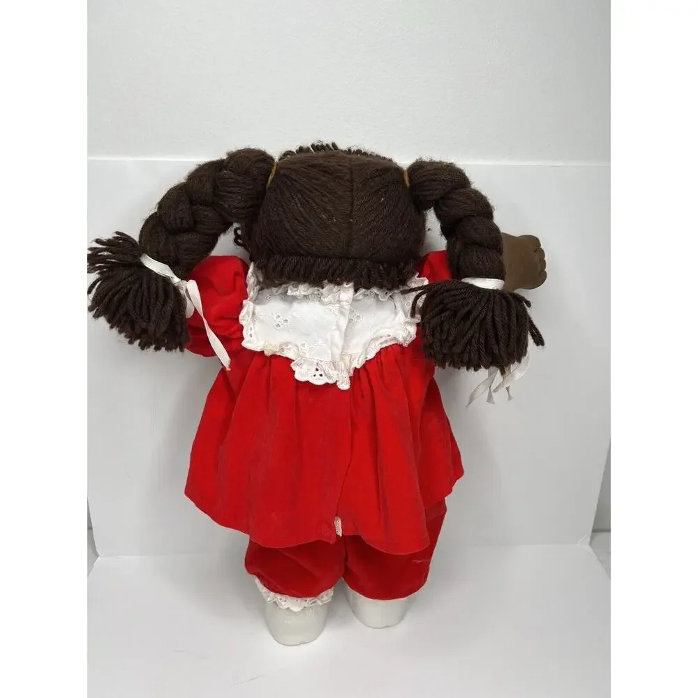 Vintage African American Cabbage Patch Kid Girl Doll CPK Clothing Shoes